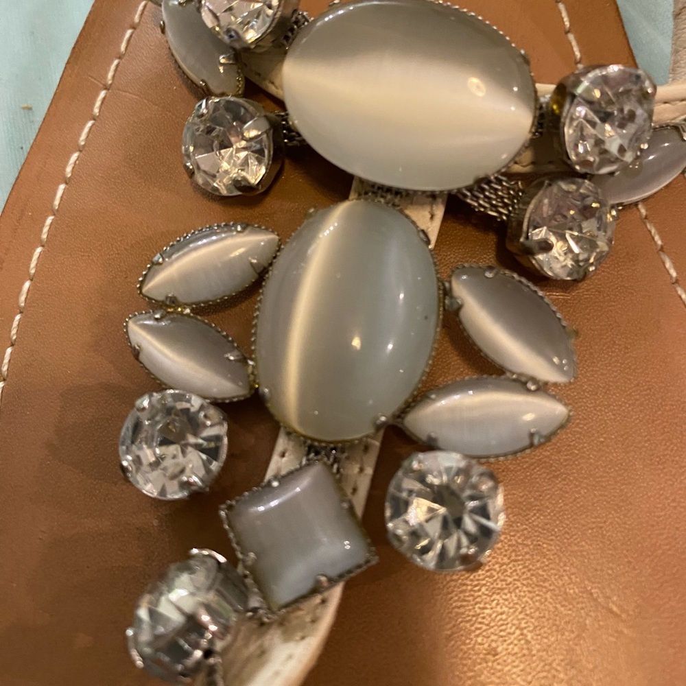 BCBGeneration BEAD AND RHINESTONE SANDALS - Picture 3 of 5